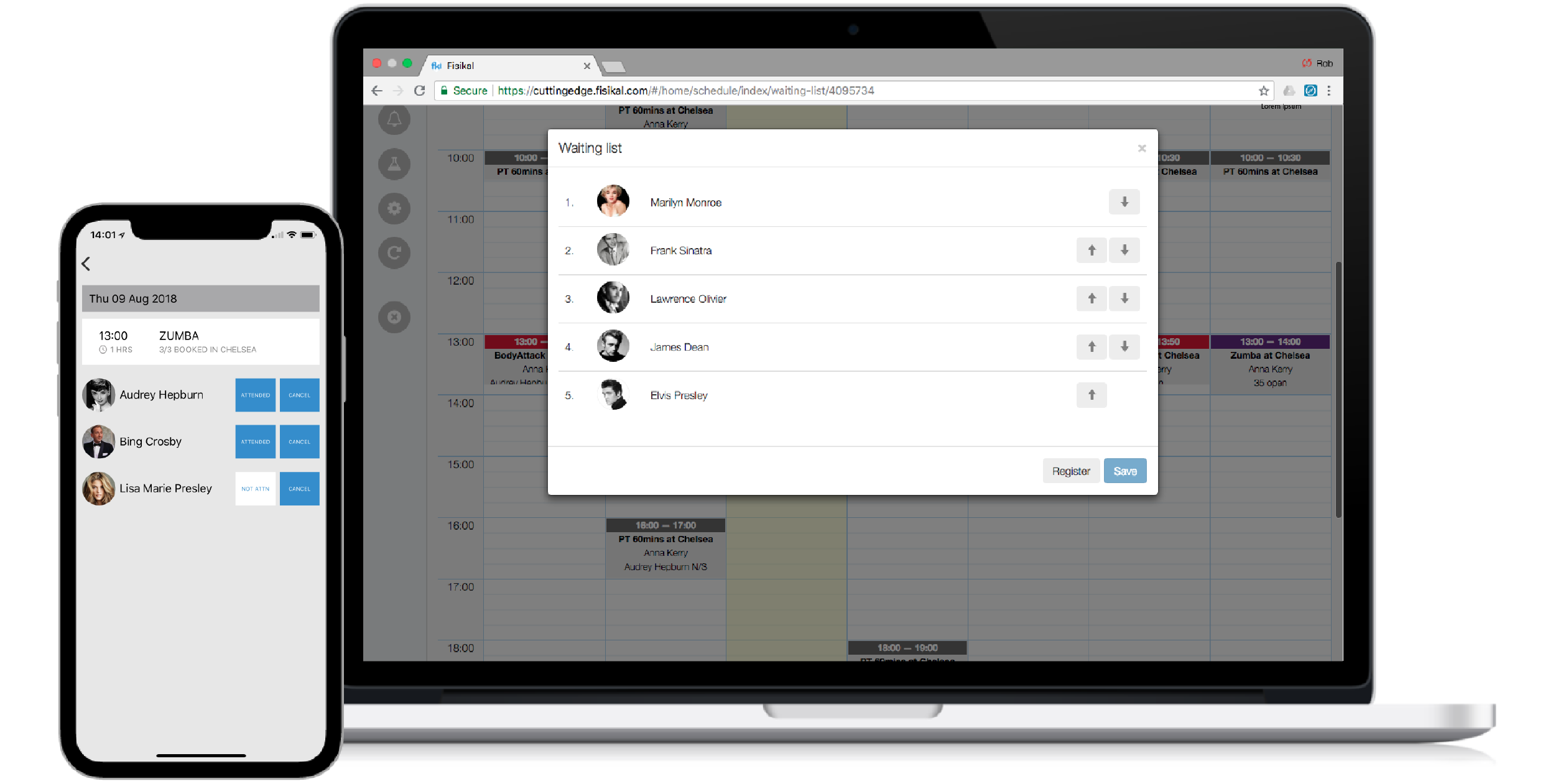 Class Attendance Management powered by Fisikal