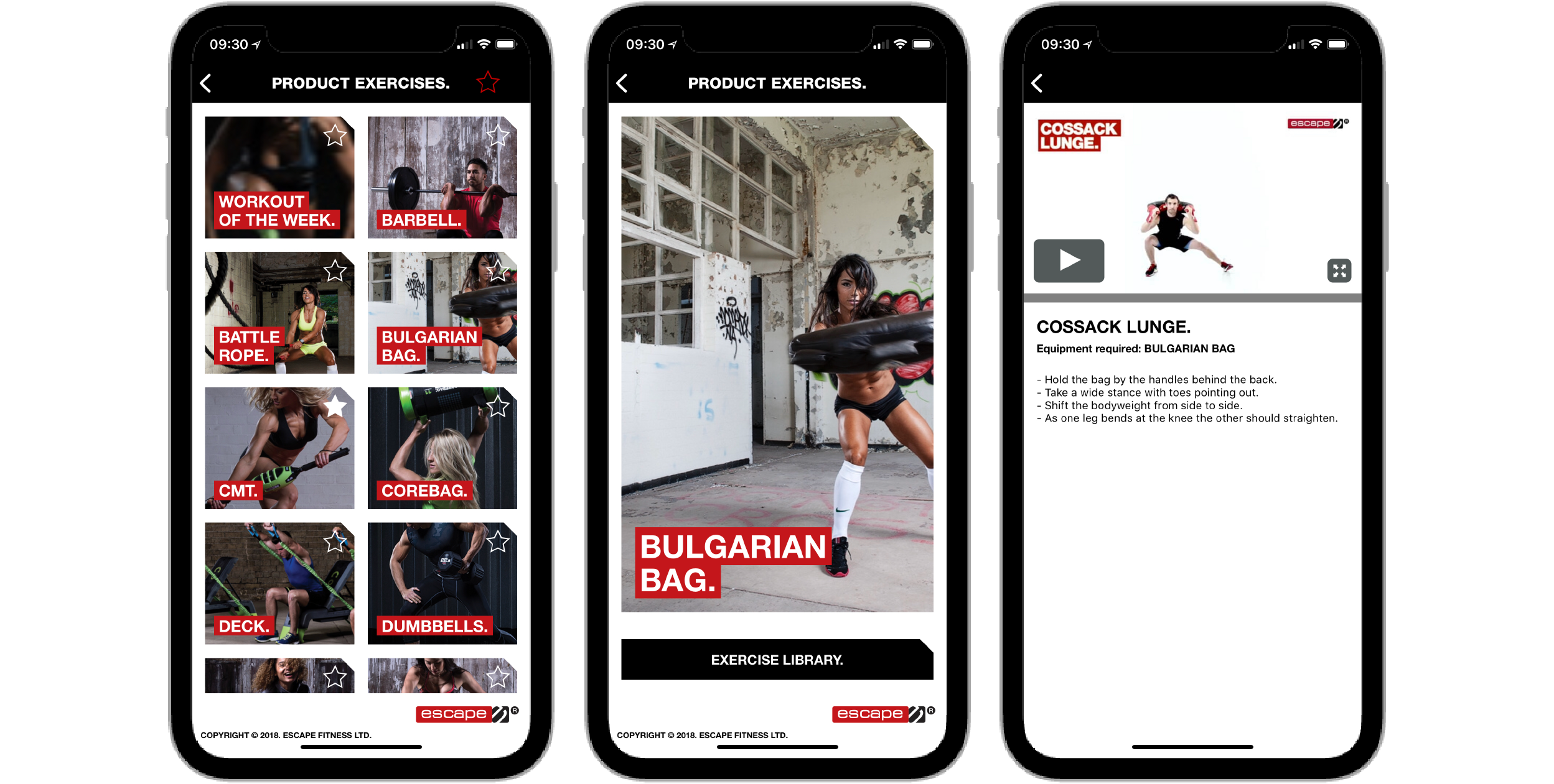 Escape Fitness App powered by Fisikal