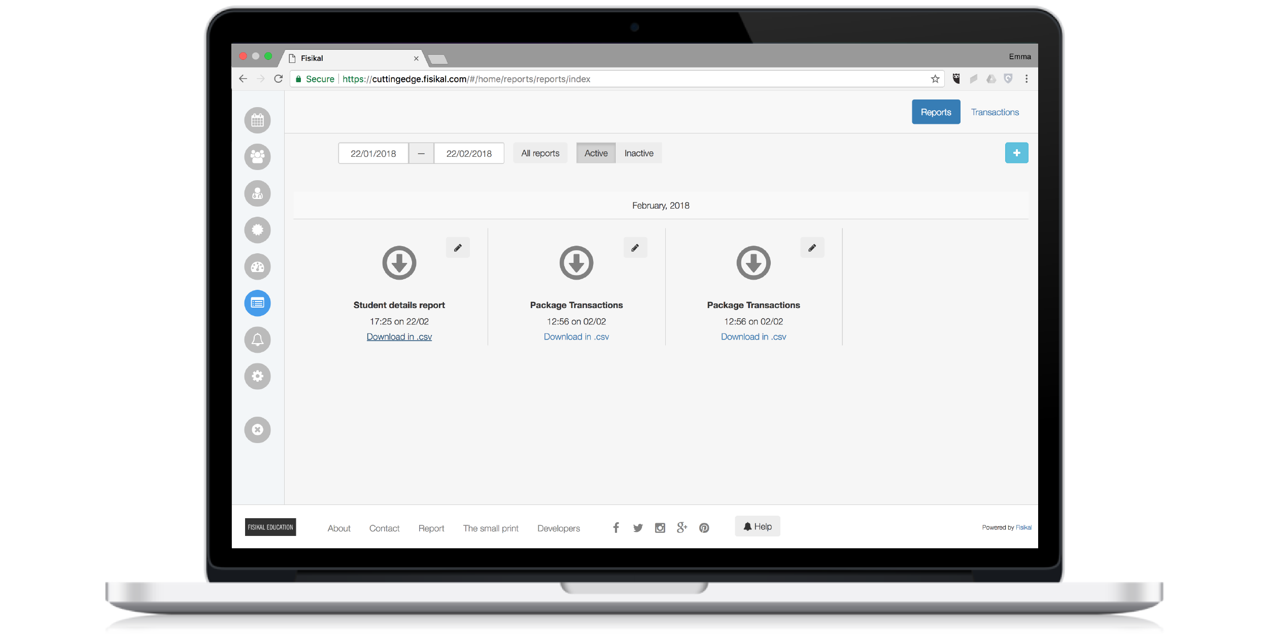 Fisikal Academy Reporting Overview