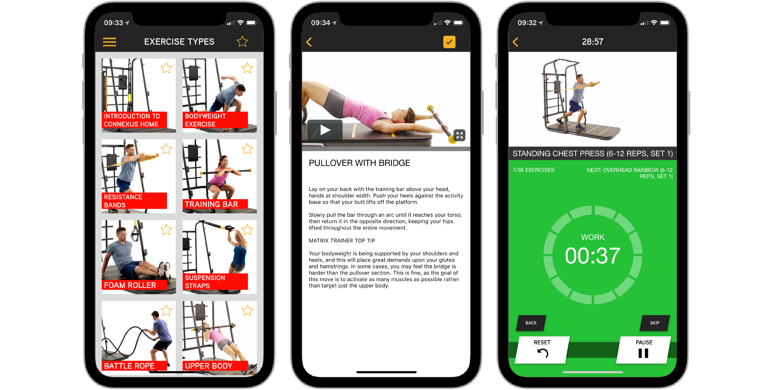 Matrix Home Fitness Workout App powered by Fisikal